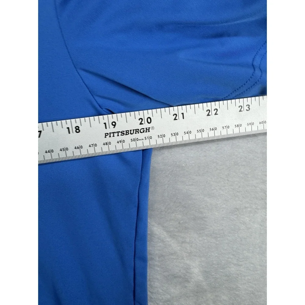 Adidas Quail Hollow Country Club Golf Polo Shirt Performance Blue Men's Size S - Picture 4 of 5